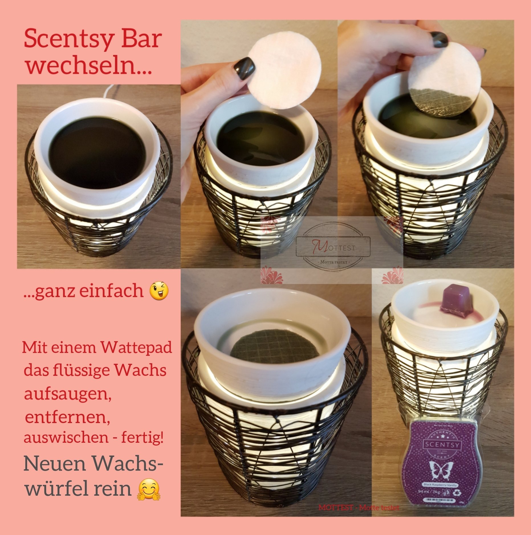 Scentsy – Elektrische Duftlampe „Etched Core“ mit Scentsy Bars *Werbung* –  MOTTEST – Motte testet